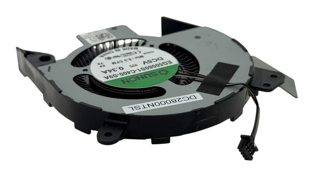 Alt view image 6 of 6 - CPU Cooling Fan for Dell Latitude 5401, Model 0WG3PW, WG3PW, 0YX3WM, YX3WM,(Integrated Graphics UMA), DC28000NVSL, DC28000NTSL, EG50060S1-C400-S9A, EG50060S1-C420-S9A