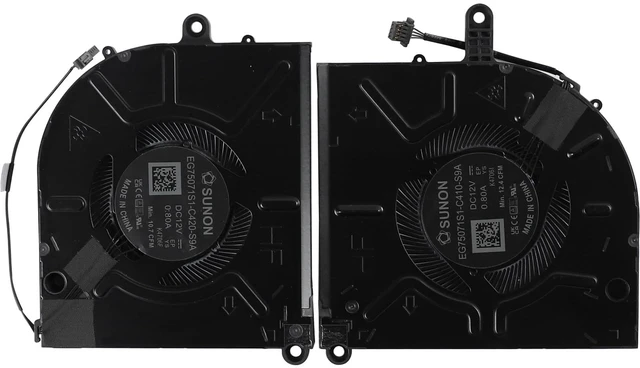 Main image of YAEHUYING CPU+GPU Cooling Fan Replacement for Dell Alienware M16 R2 Laptop | EG75071S1-C410-S9A EG75071S1-C420-S9A ND8CC32-23F17 ND8CC31-23F16 02GN4X DC12V 0.8A