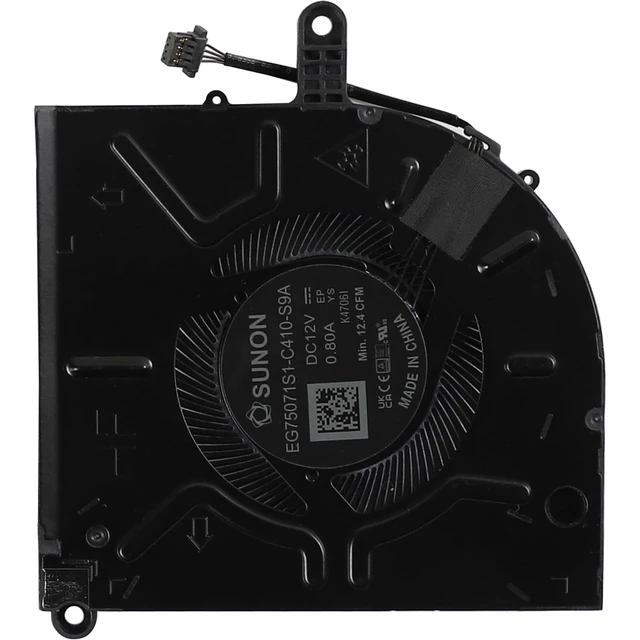 Alt view image 5 of 6 - YAEHUYING CPU+GPU Cooling Fan Replacement for Dell Alienware M16 R2 Laptop | EG75071S1-C410-S9A EG75071S1-C420-S9A ND8CC32-23F17 ND8CC31-23F16 02GN4X DC12V 0.8A