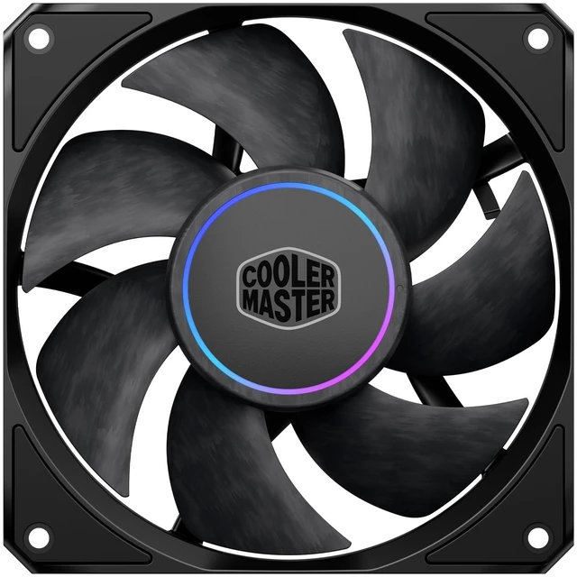 Main image of Cooler Master MasterFan M120 Case Fan, High Static Pressure, LCP Blades | 120mm Fan Size, High Static Pressure, LCP Blades, Magnetic Dynamic Bearing, PWM Quiet Cooling, Aluminum Frame