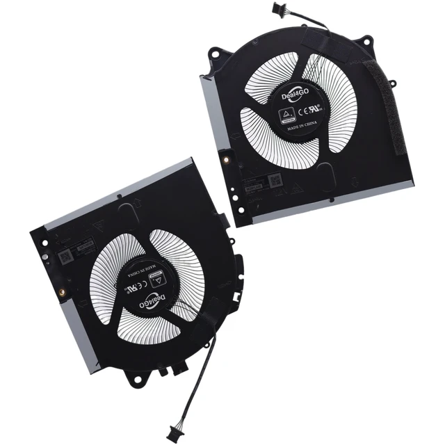 Alt view image 2 of 6 - Deal4GO 12V CPU GPU Graphics Cooling Fan Replacement for Dell Alienware M17 R5 AMD Ryzen Edition 2022