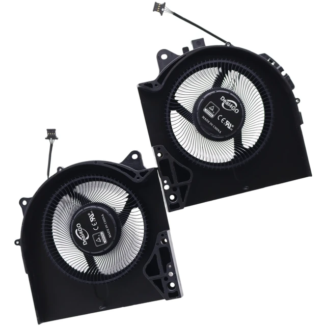 Alt view image 4 of 6 - Deal4GO 12V CPU GPU Graphics Cooling Fan Replacement for Dell Alienware M17 R5 AMD Ryzen Edition 2022