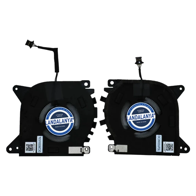 Alt view image 2 of 4 - LANDALANYA Replacement New Laptop Cooling Fan for DELL Alienware X15 R1 X15 R2 Series 02H5HD 07M2CV EG50050S1-CI10-S9A EG50050S1-CI00-S9A DC5V Fan