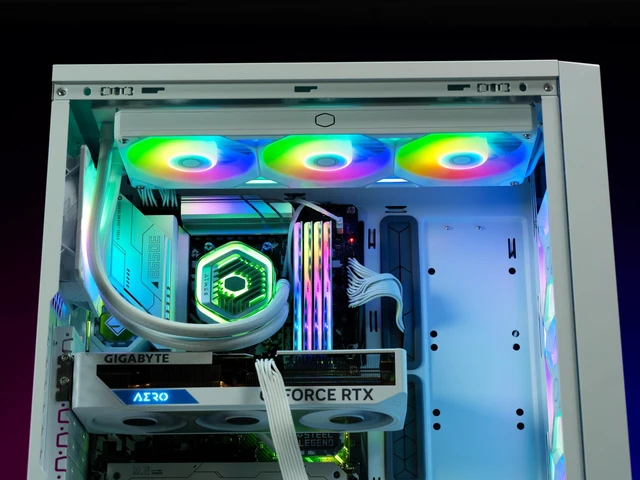 Alt view image 2 of 3 - Cooler Master SickleFlow Edge 360 White Single-Frame aRGB PC Case|Liquid Cooler Fan, 360mm, Single Modular Cable, PWM 2,050 RPM, Air Balance Blades, Loop Dynamic Bearing, Radiant aRGB Lighting