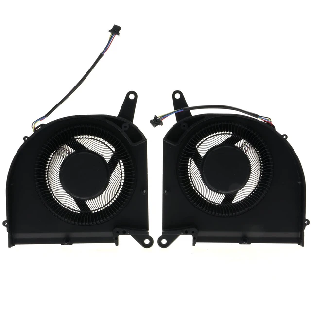 Alt view image 2 of 6 - 10mm CPU & GPU Cooling Fan Set for Gigabyte AORUS 15G/15P/17G XC/XD & AERO 15 OLED/17 HDR XC/XD (RTX 30xx) DFSCK22D05883Q + DFSCM22716392Q