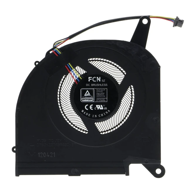 Alt view image 3 of 6 - 10mm CPU & GPU Cooling Fan Set for Gigabyte AORUS 15G/15P/17G XC/XD & AERO 15 OLED/17 HDR XC/XD (RTX 30xx) DFSCK22D05883Q + DFSCM22716392Q