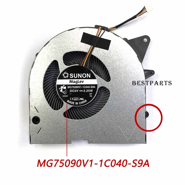 Alt view image 4 of 7 - Bestparts Fan Replacement for Legion Y545 - Original CPU+GPU Cooling Fan Replacement for Lenovo Legion Y545 (Type: 81Q6) P/N: 5H40S19931 (Not for Legion Y545-PG0)