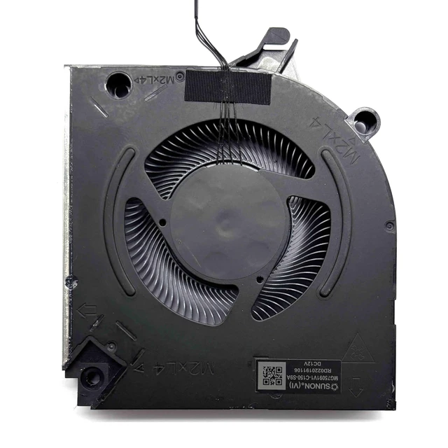 Alt view image 3 of 5 - New CPU+GPU Cooling Fan Replacement for DELL Alienware M16 R1 | for P/N: MG750901V1-C150-S9A MG750901V1-C160-S9A EG50060S1-C640-S9A, 12V Fan