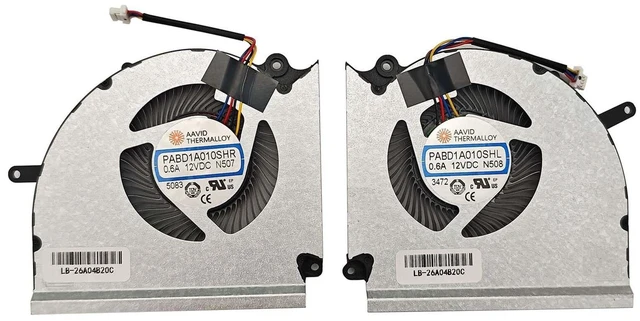 Main image of BestParts New CPU+GPU Cooling Fan Replacement for MSI Vector GP78 HX 13VF, 13VG, 13VH, 13VI, MS-17S1, P/N: PABD1A010SHR N507, PABD1A010SHL N508