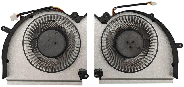 Alt view image 2 of 4 - BestParts New CPU+GPU Cooling Fan Replacement for MSI Vector GP78 HX 13VF, 13VG, 13VH, 13VI, MS-17S1, P/N: PABD1A010SHR N507, PABD1A010SHL N508