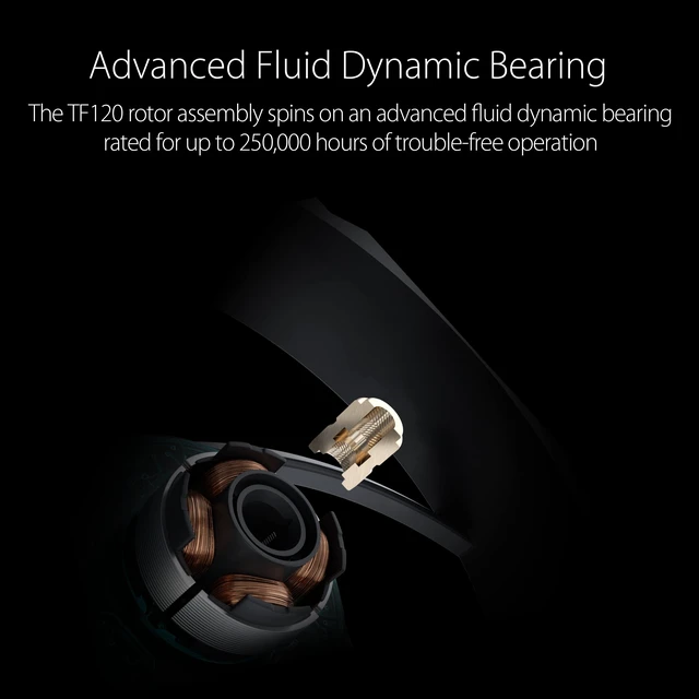 Alt view image 2 of 7 - ASUS TUF Gaming TF120 ARGB Case Fan Triple Pack | 120mm PWM Case Fan, Advanced Fluid Dynamic Bearing (FDB), Double-Layer LED Array, Aura Sync, High Airflow, ARGB Controller