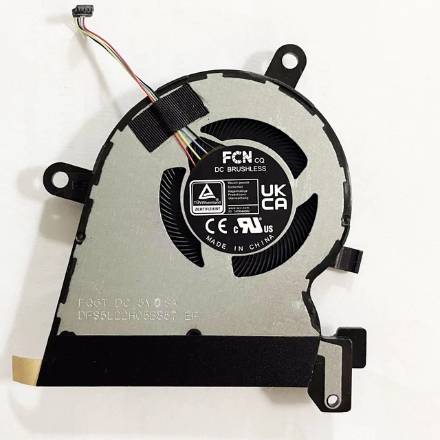 Alt view image 5 of 6 - Fleshy Leaf Replacement CPU+GPU Cooling Fan for ASUS ROG Flow X13 2023 GV302X GV302XI GV302XV GV302XU GV302XA DC5V Series 13NR0EN0T04011 13NR0EN0T05011 DFS5L22H05B858 FQ6U DFS5L22H05B857 FQ6T