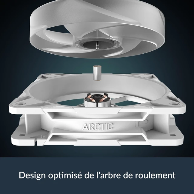 Alt view image 6 of 7 - ARCTIC P12 Pro Reverse A-RGB 3 Pack 120 mm Premium Fan with Reverse Airflow, PWM Fan with Y Cable Splitter, 500-3000 RPM, 0 RPM <5% PWM, 5V Digital RGB, hydrodynamic Bearing, 4-Pin - White