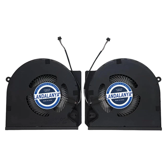 Alt view image 2 of 4 - LANDALANYA Replacement New CPU and GPU Cooling Fan for Razer Blade 16 RZ09-0483 RZ09-0483TEH3 RZ09-0483UWJ4-R3W1 Series 16 Inch Gaming FQDA DFS5K22B05673K FQDB DFS5K22B15673J 14051470 DC5V 0.5A Fan