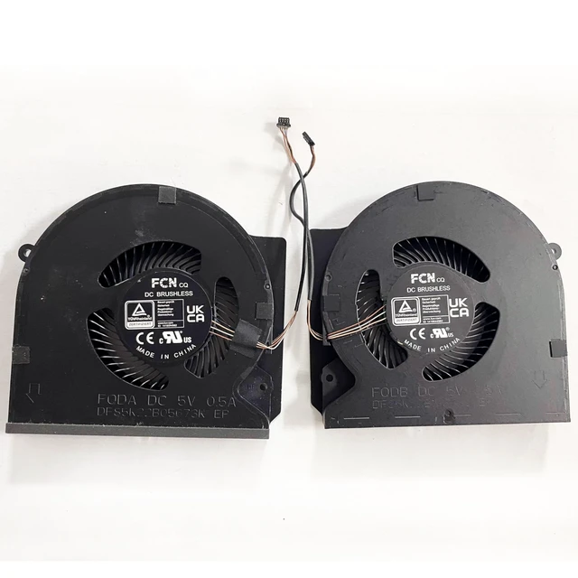 Alt view image 2 of 6 - Fleshy Leaf CPU+GPU Cooling Fan Replacement for Razer Blade 16 RZ09-0483 | RZ09-0483TEH3 RZ09-0483UWJ4-R3W1 Series 16 Inch Gaming 14051470 DC5V DFS5K22B05673K FQDA DFS5K22B15673J FQDB