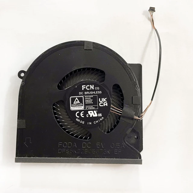 Alt view image 5 of 6 - Fleshy Leaf CPU+GPU Cooling Fan Replacement for Razer Blade 16 RZ09-0483 | RZ09-0483TEH3 RZ09-0483UWJ4-R3W1 Series 16 Inch Gaming 14051470 DC5V DFS5K22B05673K FQDA DFS5K22B15673J FQDB