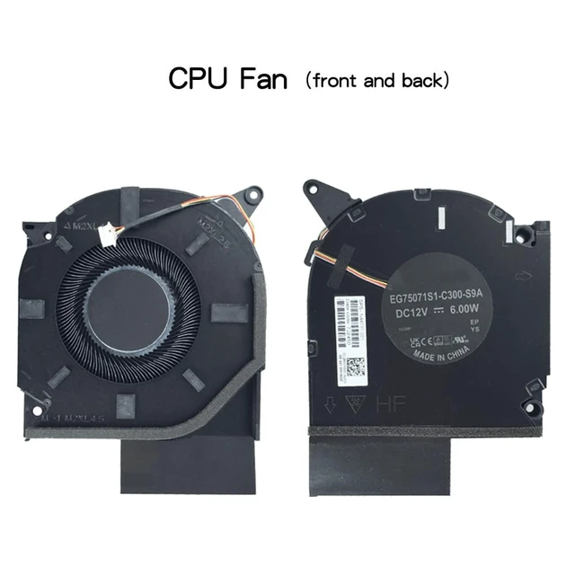 Alt view image 3 of 7 - LAOKOEN New Cooling Fan for HP OMEN Gaming Laptop 16-wf 16-wf000 16-WF0083dx 16-xf 16-xf000 16-XF0033DX Series (DC12V 6W) p/nN44737-001 EG75071S1-C300-S9A EG75071S1-C310-S9A