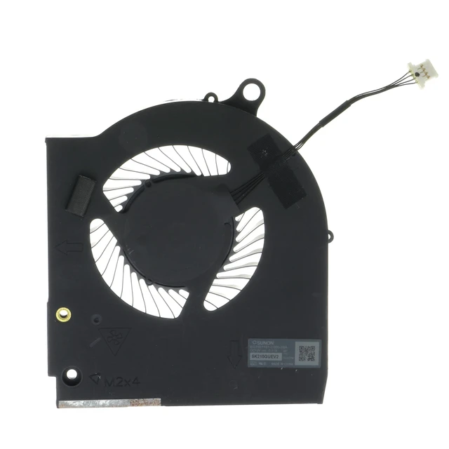Alt view image 2 of 7 - Replacement CPU&GPU Cooling Fan for DELL Alienware m15 Ryzen R5 R6 2021 EG75071S1-C50-S9A EG75071S1-C60-S9A 06HH2 DC 12V