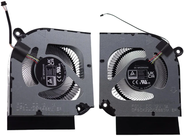 Main image of YesNOPart GPU Graphics CPU Cooling Fan Replacement for Acer Predator Helios Neo PHN16-71 PHN18-71 PHN16-71-76H5 PHN18-71-99RC