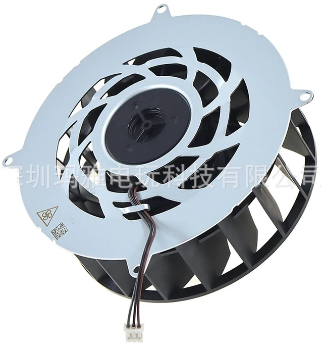 Alt view image 5 of 5 - XBERSTAR PS5 Fan Replacement for Sony PlayStation PS5 Slim Internal Cooling Fan DC12V 1.69A 19 Blades Fan for PS5 Slim CPU Cooling Fan (Black)