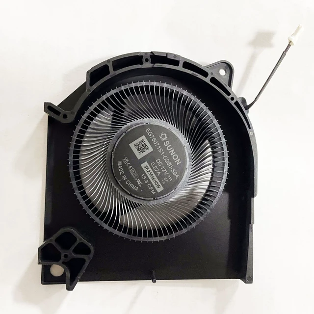 Alt view image 5 of 6 - Fleshy Leaf Replacement CPU+GPU Cooling Fan for Dell G15 5530 2023th DC12V EG75071S1-C280-S9A EG75071S1-C290-S9A