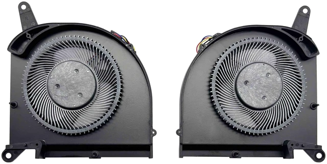 Alt view image 2 of 7 - BestParts New Genuine CPU+GPU Cooling Fan Replacement for Gigabyte AERO 15 (Intel 10th Gen), for AERO 15 (15S) SB KB WB XB YB, P/N: RP75XA RP75XB, PLB07010S12HH (Not OLED Version)