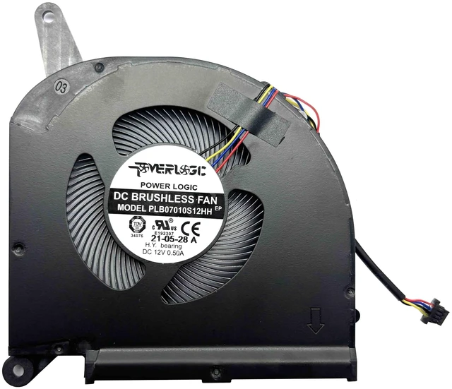 Alt view image 5 of 7 - BestParts New Genuine CPU+GPU Cooling Fan Replacement for Gigabyte AERO 15 (Intel 10th Gen), for AERO 15 (15S) SB KB WB XB YB, P/N: RP75XA RP75XB, PLB07010S12HH (Not OLED Version)