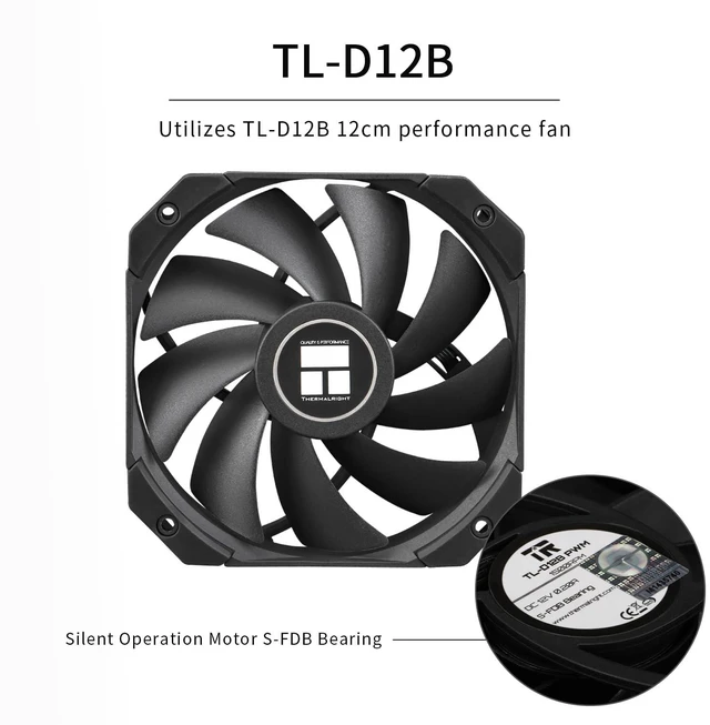 Alt view image 2 of 7 - Thermalrlght Peerless Assassin 120 MINI Black CPU Air Cooler, 6 Heat Pipes Dual Towers Cooler, with Dual TL-D12B PWM Fans, Desktop PC Cooler for Intel LGA 1851/1700/1150/1151/1200/2011,AMD:AM4/AM5