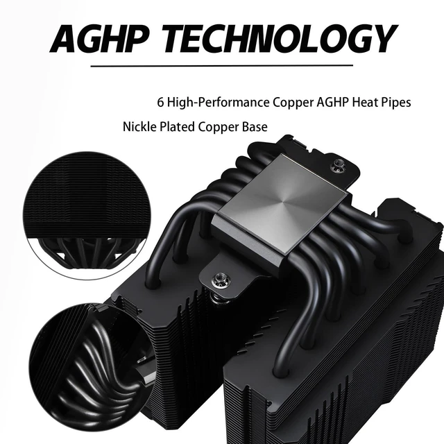 Alt view image 4 of 7 - Thermalrlght Peerless Assassin 120 MINI Black CPU Air Cooler, 6 Heat Pipes Dual Towers Cooler, with Dual TL-D12B PWM Fans, Desktop PC Cooler for Intel LGA 1851/1700/1150/1151/1200/2011,AMD:AM4/AM5