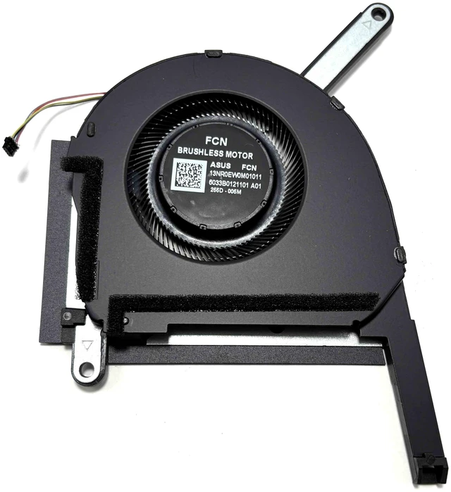 Alt view image 4 of 4 - Cooling Fan for ASUS TUF A16 Advantage Edition (2023) FA617NS, FA617XS | CPU+GPU 5V Fan, P/N: 13NR0EQ0M02011 13NR0EQ0M03011, (Note: Only fit for AMD RX 7600S Graphics)