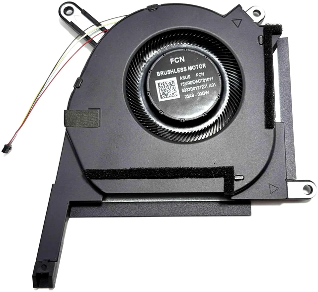 Alt view image 3 of 4 - Cooling Fan for ASUS TUF A16 Advantage Edition (2023) FA617NS, FA617XS | CPU+GPU 5V Fan, P/N: 13NR0EQ0M02011 13NR0EQ0M03011, (Note: Only fit for AMD RX 7600S Graphics)