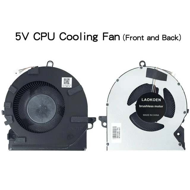 Alt view image 6 of 7 - LAOKOEN New Cooling Fans for HP OMEN 16-b 16-c RTX3050 3050Ti Series DC5V Fan 16-c0001dx TPN-Q265 Q267 M75483-001 M75485-001 EG750070S1-C680-S9A EG750070S1-C690-S9A,(NOT for RTX3060 RTX3070 DC12V Fan)