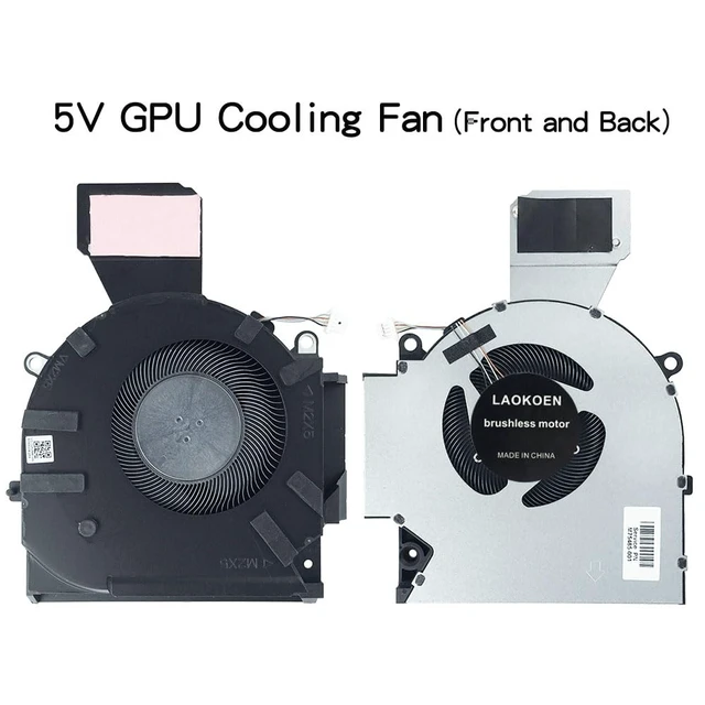 Alt view image 7 of 7 - LAOKOEN New Cooling Fans for HP OMEN 16-b 16-c RTX3050 3050Ti Series DC5V Fan 16-c0001dx TPN-Q265 Q267 M75483-001 M75485-001 EG750070S1-C680-S9A EG750070S1-C690-S9A,(NOT for RTX3060 RTX3070 DC12V Fan)