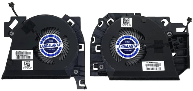 Main image of LANDALANYA Replacement New Laptop CPU and GPU Cooling Fan for HP Mobile Worstation ZBook 17 G3 Series 848377-001 848378-001 7J1850 7J18A0 DFS2004054M0T FGD9 DFS561405PL0T FGDN 5V 0.5A Fan