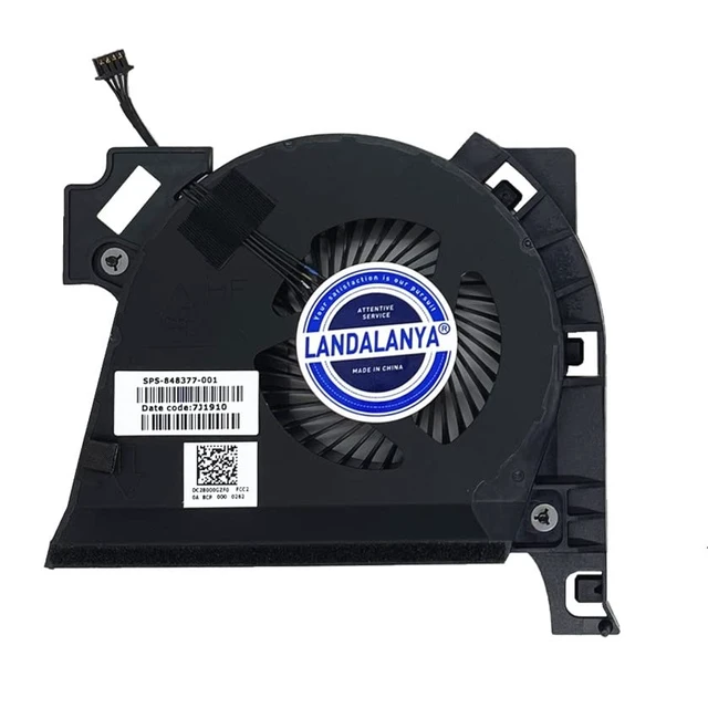 Alt view image 3 of 6 - LANDALANYA Replacement New Laptop CPU and GPU Cooling Fan for HP Mobile Worstation ZBook 17 G3 Series 848377-001 848378-001 7J1850 7J18A0 DFS2004054M0T FGD9 DFS561405PL0T FGDN 5V 0.5A Fan