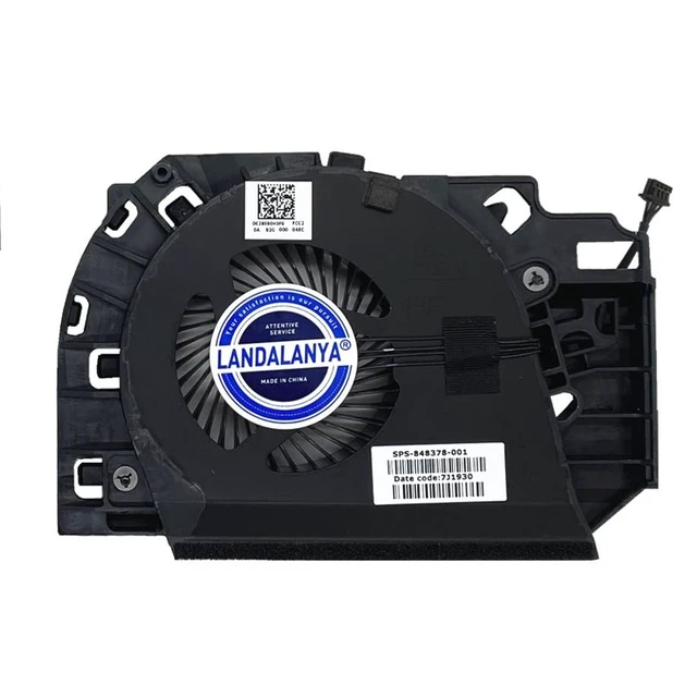 Alt view image 5 of 6 - LANDALANYA Replacement New Laptop CPU and GPU Cooling Fan for HP Mobile Worstation ZBook 17 G3 Series 848377-001 848378-001 7J1850 7J18A0 DFS2004054M0T FGD9 DFS561405PL0T FGDN 5V 0.5A Fan