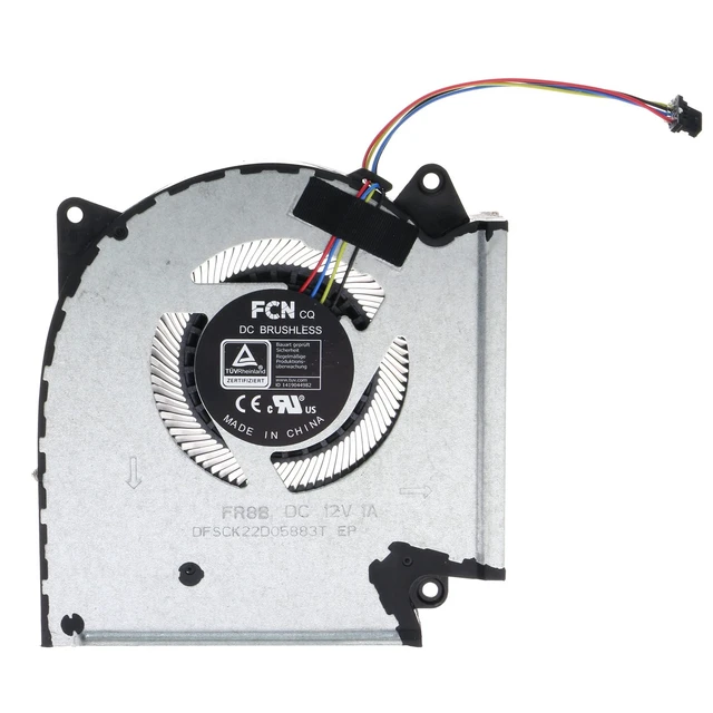Alt view image 3 of 6 - Replacement CPU & GPU Cooling Fan for ASUS ROG Strix G15 Advantage Edition G513QY G713QY FR8A FR9J DFSCL12E16486T 13NR06X0T02011 FR8B FR9K DFSCK22D05883T 13NR06X0T01011 DC 12V