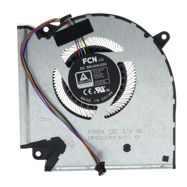 Alt view image 5 of 6 - Replacement CPU & GPU Cooling Fan for ASUS ROG Strix G15 Advantage Edition G513QY G713QY FR8A FR9J DFSCL12E16486T 13NR06X0T02011 FR8B FR9K DFSCK22D05883T 13NR06X0T01011 DC 12V