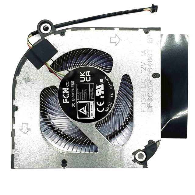 Alt view image 3 of 6 - BestParts New CPU+GPU Cooling Fan Replacement for ACER Predator Helios Neo 16/18 (PHN16-71 PHN18-71), P/N: 23.QLTN7.001 23.QLTN7.002 (AeroBlade Metal Fan Blades +ABS Fan Blades) 12v