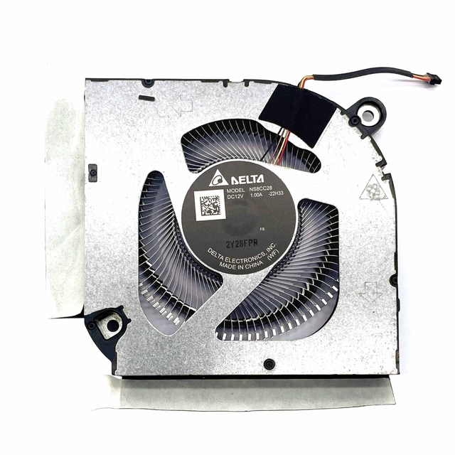 Alt view image 4 of 6 - BestParts New CPU+GPU Cooling Fan Replacement for ACER Predator Helios Neo 16/18 (PHN16-71 PHN18-71), P/N: 23.QLTN7.001 23.QLTN7.002 (AeroBlade Metal Fan Blades +ABS Fan Blades) 12v