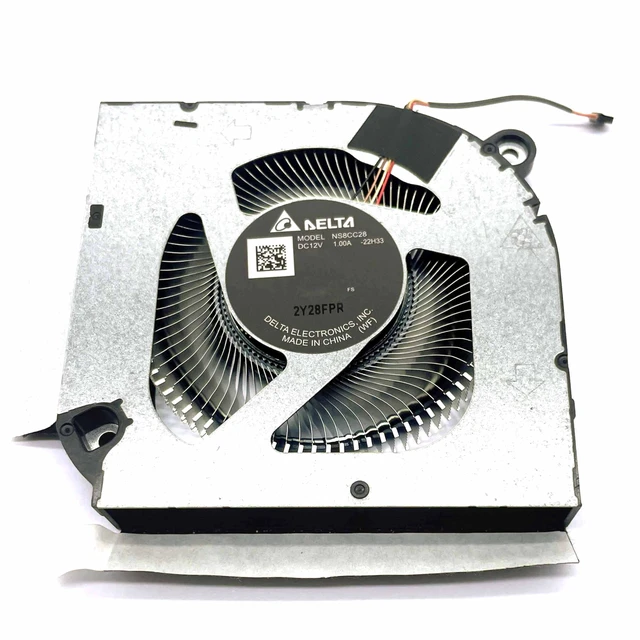 Alt view image 5 of 6 - BestParts New CPU+GPU Cooling Fan Replacement for ACER Predator Helios Neo 16/18 (PHN16-71 PHN18-71), P/N: 23.QLTN7.001 23.QLTN7.002 (AeroBlade Metal Fan Blades +ABS Fan Blades) 12v