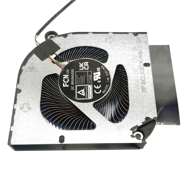 Alt view image 6 of 6 - BestParts New CPU+GPU Cooling Fan Replacement for ACER Predator Helios Neo 16/18 (PHN16-71 PHN18-71), P/N: 23.QLTN7.001 23.QLTN7.002 (AeroBlade Metal Fan Blades +ABS Fan Blades) 12v
