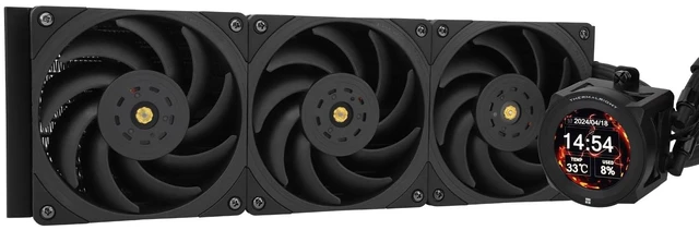 Main image of Thermalright CORE Vision 360 Black CPU AIO Cooler,IPS LCD Screen with 480 * 480 Resolution,for AM5&Intel 1700/1851,High-Performance 360 Specs Water-Cooled Radiator with 2.1in Removable Display