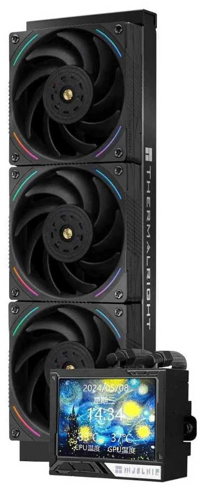 Main image of Thermalright Mjolnir Vision 360 ARGB Black-AIO CPU Liquid Cooler,IPS LCD Screen with 320 * 240 Resolution,for AM4/AM5 and LGA1700/1851,3.5 inchMagnet-Absorbent LCD Screen for Images