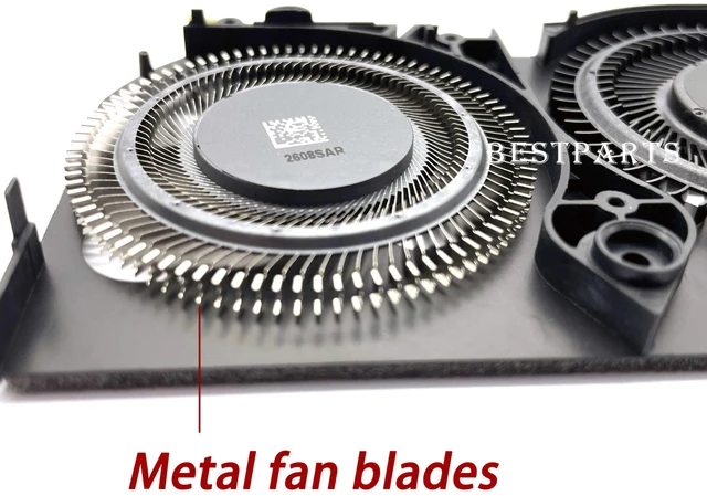 Alt view image 5 of 7 - BestParts New Genuine CPU+GPU Fan Replacement for ACER Predator Triton 500 SE (PT516-51S, PT516-52S), P/N: ND75C50-20M03, ND75C77-20M04 (for Core i7 Processor Series)