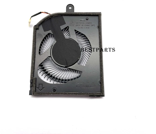 Alt view image 7 of 7 - BestParts New Genuine CPU+GPU Fan Replacement for ACER Predator Triton 500 SE (PT516-51S, PT516-52S), P/N: ND75C50-20M03, ND75C77-20M04 (for Core i7 Processor Series)