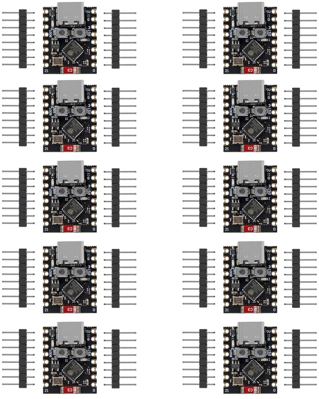Main image of ESP32 C3 Mini WiFi Bluetooth 160MHz 2.4GHz Wi-Fi & Bluetooth 5.0 Super Mini for Arduino (10pcs)