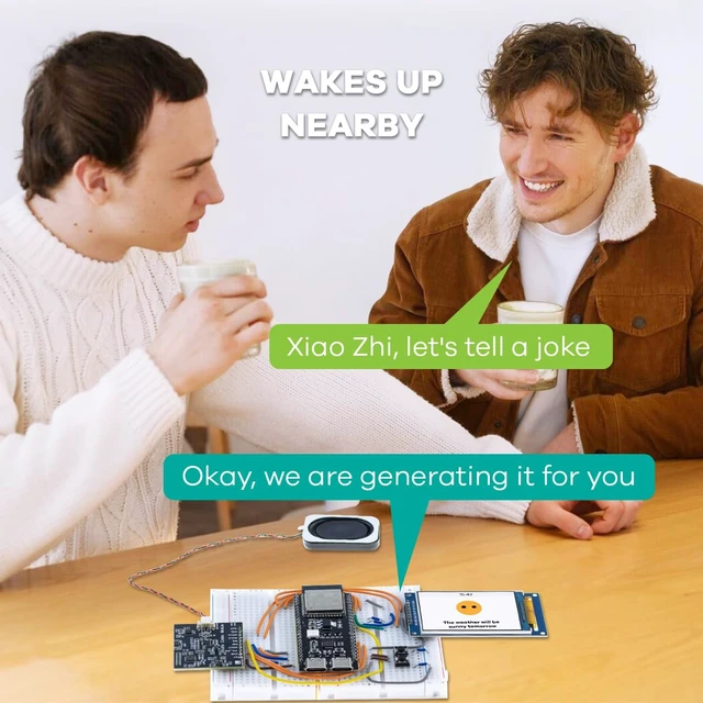 Alt view image 6 of 7 - LAFVIN AI Chatbot Kit for ESP32-S3, Preloaded OpenAI & Deepseek Voice Assistant Projects, Voice Wake-up & Real-time Interruption, Suitable for Learning AI and IoT Projects.