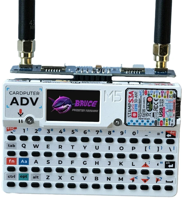 Alt view image 2 of 7 - PINGEQUA Hydra RF Cap 424 Module for M5Stack Cardputer ADV, Dual Band 2-in-1 Board, Auto Switching, Stable Power, SPI/GPIO Protection (Setup Required)