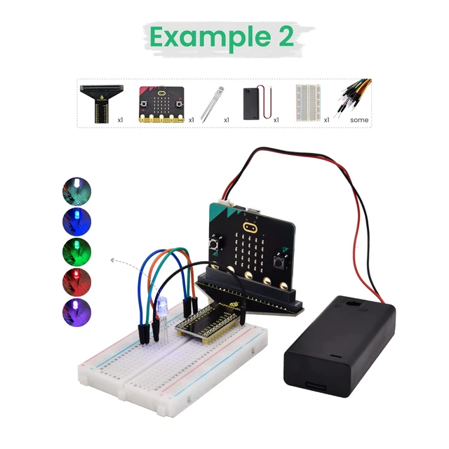 Alt view image 5 of 7 - KEYESTUDIO Microbit Basic Starter Kit for BBC Micro:bit V2 Accessories STEM Kit Coding for Beginners (Micro:bit V2.21 Included)